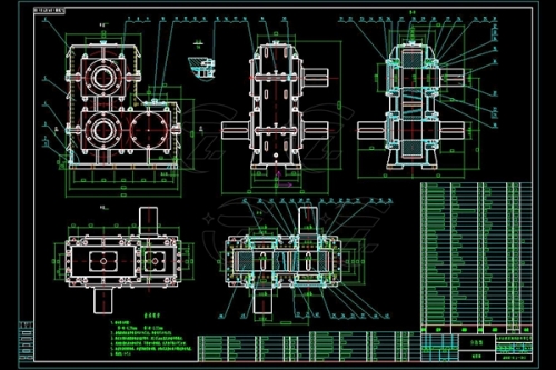 定制齿轮箱图纸
